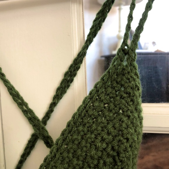 Bohemian Crochet Crop Top Handmade - Picture 4 of 4